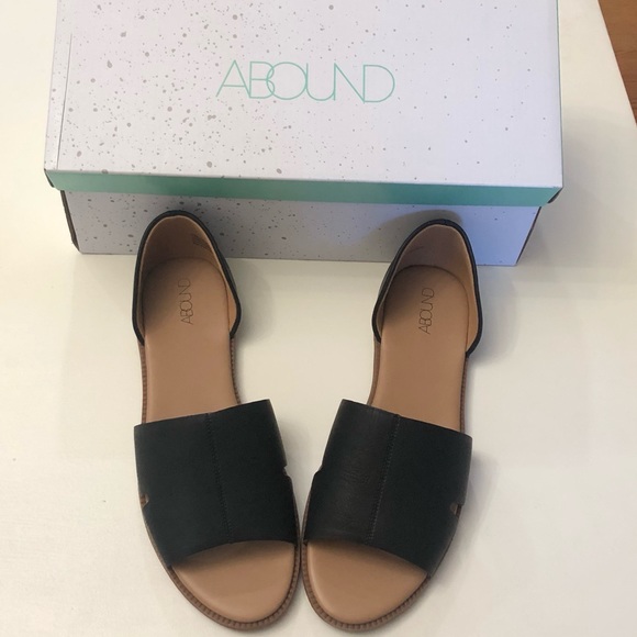 Nordstrom Abound Leni leather open toe flat - Picture 2 of 9